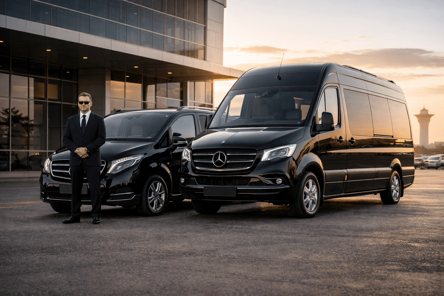Professional chauffeur service by LUXVAN with luxury Mercedes V-Class and Sprinter vans in Australia