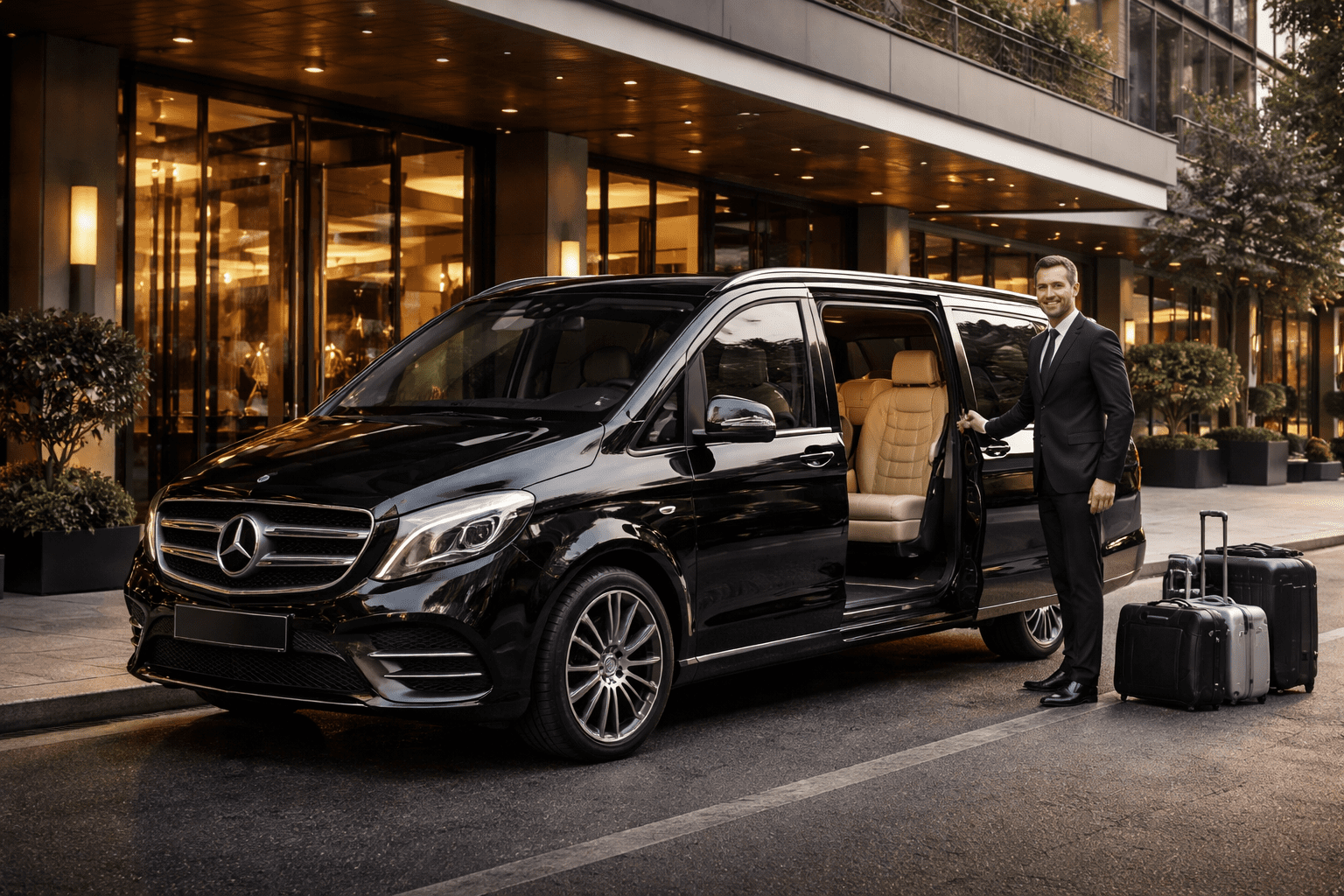 LuxVan hourly as-directed chauffeur service with luxury minivan and minibus professional chauffeur